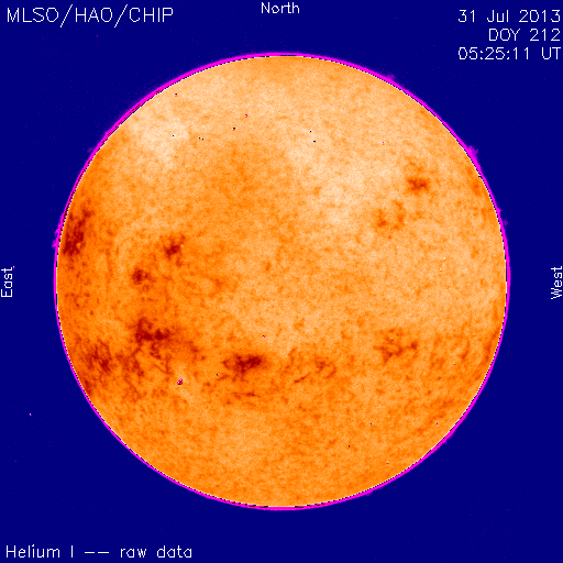 The Sun Now (Helium-1 Mauna Loa Solar Observatory)